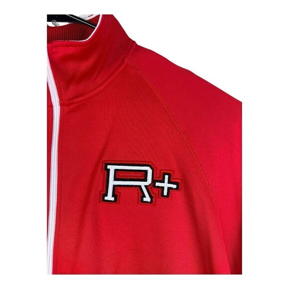 Rocawear R+ logo zipper up track jacket Red men's 3XL Big & Tall Embroidered - Picture 4 of 13